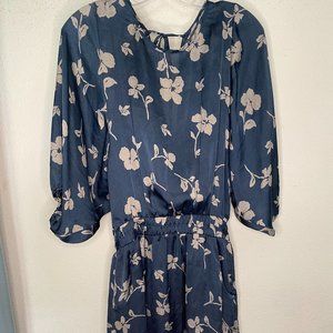 Paper Crane Silk Printed Mini Dress